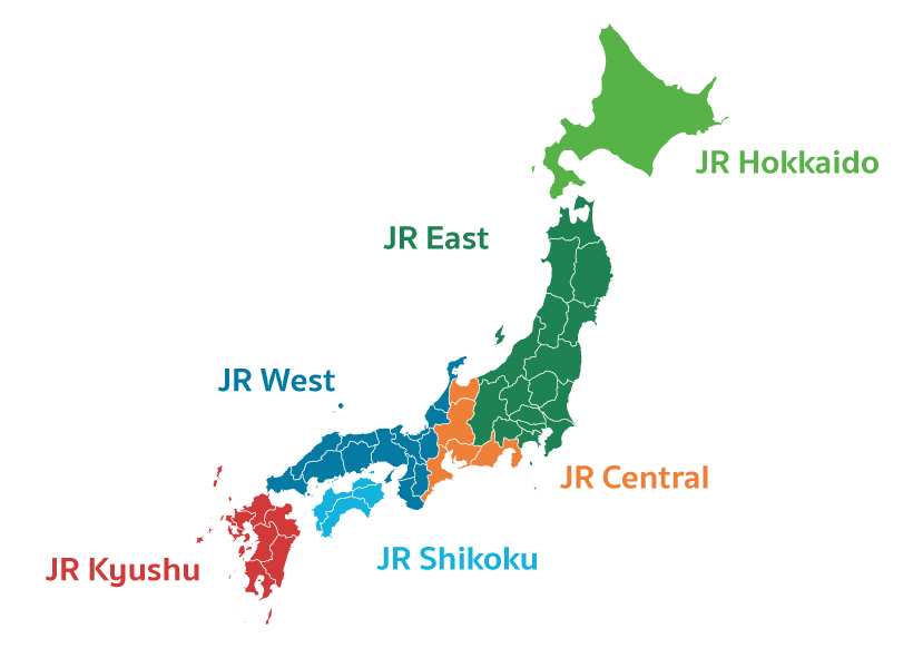 แผนที่ JR Rail Pass